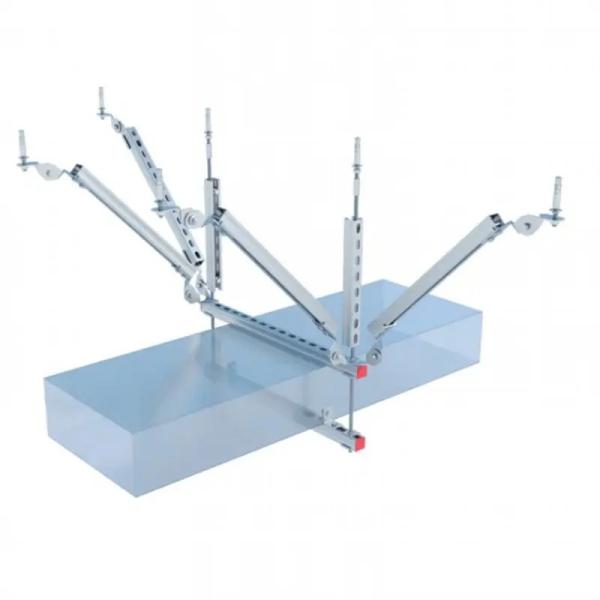 ISO9001 Earthquake Seismic Brace Bracket Galvanized Seismic Brace For Corrosion