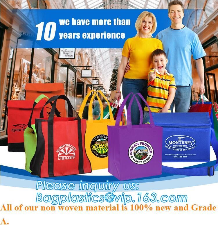 Custom promotional wine shopping tote fabric polypropylene laminated pp non woven bag, Custom Shopping Waterproof Gold L