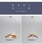 Nordic Wabi Sabi Led Pendant Lights For Living Room Home Decoration Rattan