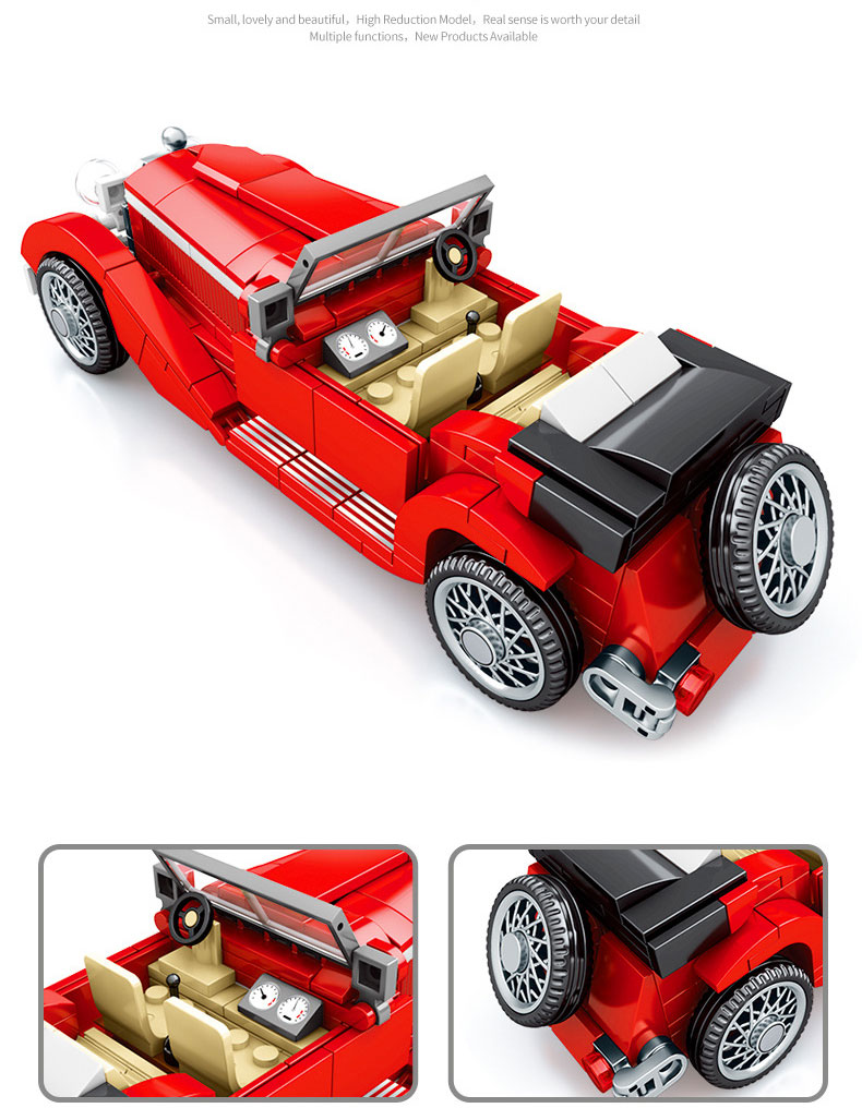 Vintage Car Simulation Model Building Kit for Kids and Girls Other Educational Toys