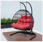 200kg Black Hanging Swing Chair Outdoor Garden Set