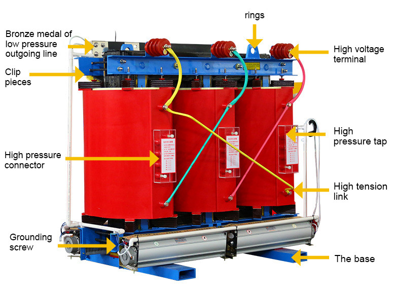 Copper coil three phase 400kva amorphous dry type power distribution transformer 10kv/11kv