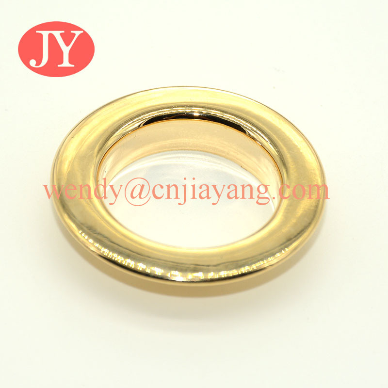 Different size enamel brass metal eyelet with color logo for garment