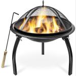Amazon wood burning fire pit bowl outdoor charcoal patio bbq grill