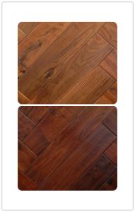 Wholesale tobacco road acacia walnut flooring in herringbone design from china suppliers