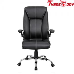 China Custom Swivel Racing Style Office Chair , Black PU Leather Racing Office Chair on sale