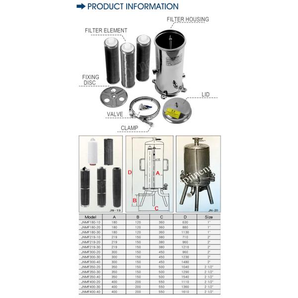 SUS304 SS316L Precision Stainless Steel Water Filter For Water Purification