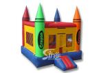 13x13 rainbow kids crayon small bounce house with removable cover made of lead