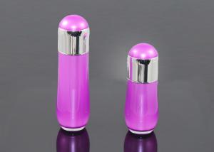 Fashionable Purple PMMA 50ml Airless Pump Bottles Jet Molding