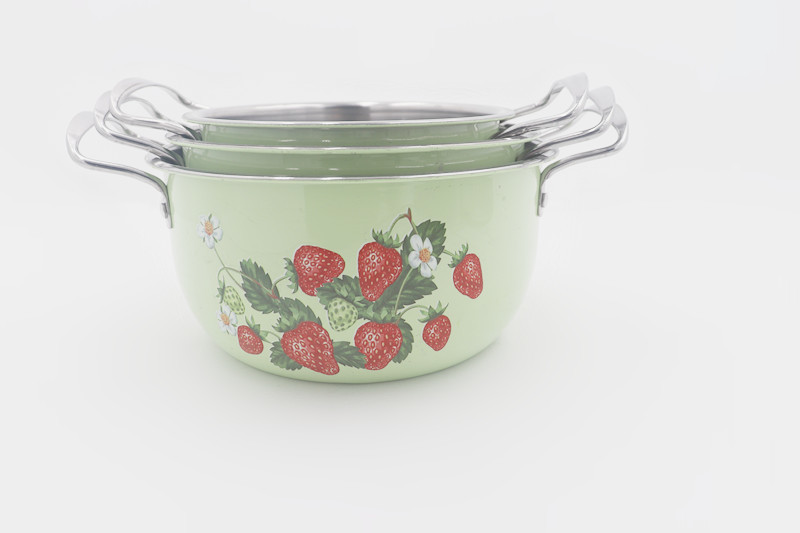 8cm Stainless Steel Cookware Sets SS Stock Pot With Cover
