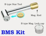 1101 Brass Ball Valve FxF threaded Nature brass looking with Magnetic Lockable