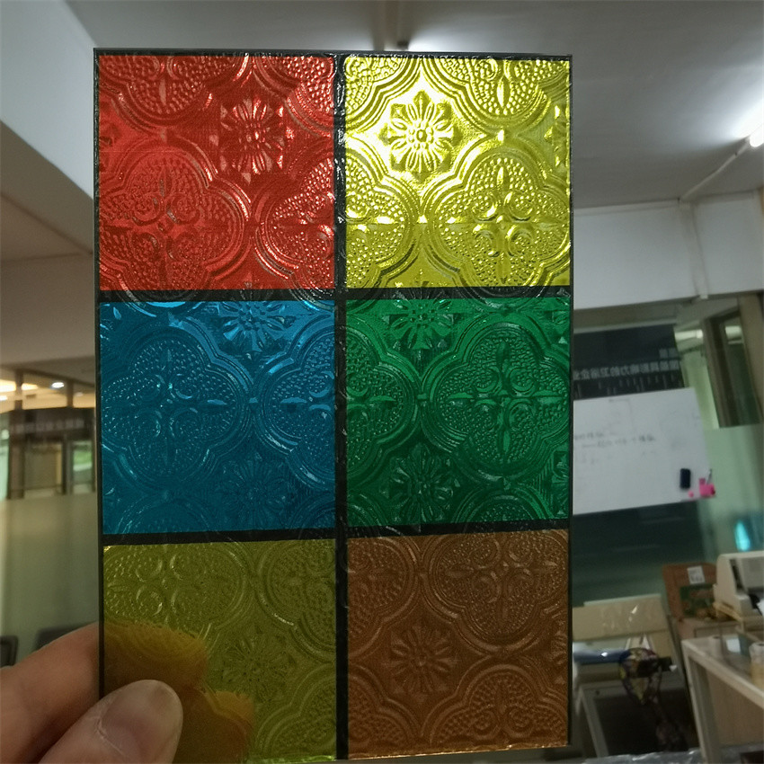 Digital Printing Stained Tempered Art Glass For Church Flat Shape