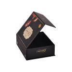 Black Hard Cardboard Wig Box Magnetic CMYK Printing Multipurpose