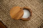International Acacia Wood Salt or Spice Box with Swivel Cover