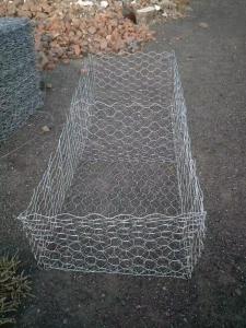 Wholesale 1m-5m Length Gabion White Mesh Basket 1.8mm-4mm Wire Diameter Electro Galvanized Zinc Coating from china suppliers