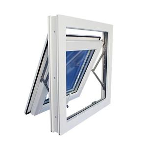 Wholesale White PVC Tempered Glass Awning Window Double Glazed Customized from china suppliers