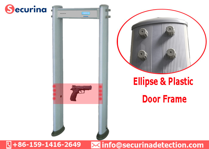 7 Inch Big LCD Display Door Frame Metal Detector 33 Locations Quick Settings