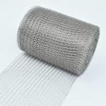 Silver Stainless Steel Knitted Wire Mesh Roll 100mm - 600mm 30m - 100m Length 99