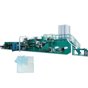 Wholesale Disposable Under Pad Manufacturing Machine With Longitudinal Folding System from china suppliers