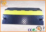 Heavy Duty Bright Yellow Safety Cable Protector Ramp for Warehouse / Conference