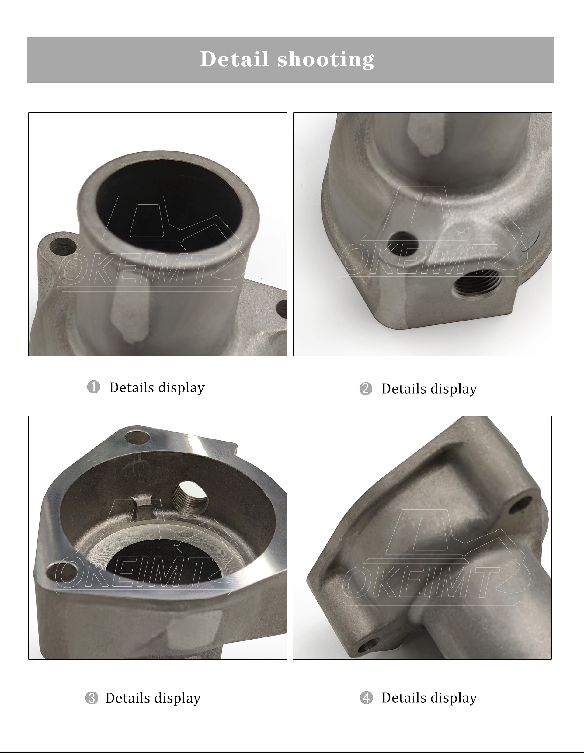 Thermostat Housing Cover 34246-00011 5I-7867 For KOBELCO SK130-8 SK140-8 S6K-180