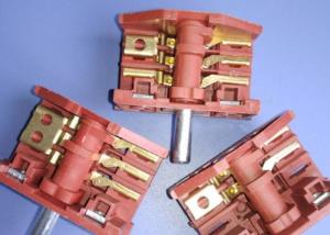 Wholesale Red 4 Position Rotary Switch , 16A Oven Selector Rotary Switch Metal Spindle from china suppliers