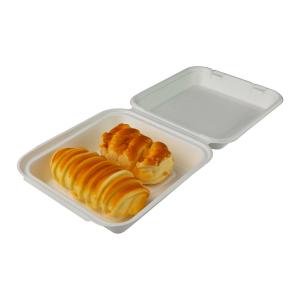 China Microwavable Biodegradable Food Packaging Boxes , Custom Clamshell Box Take Out on sale