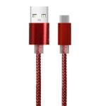 2025 6ft/2M Black Aluminum CCA USB Cable Supports Quick Charge for Phones