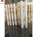 Customized Hotel or Villa White Marble Alabaster Stair Baluster Modern Design
