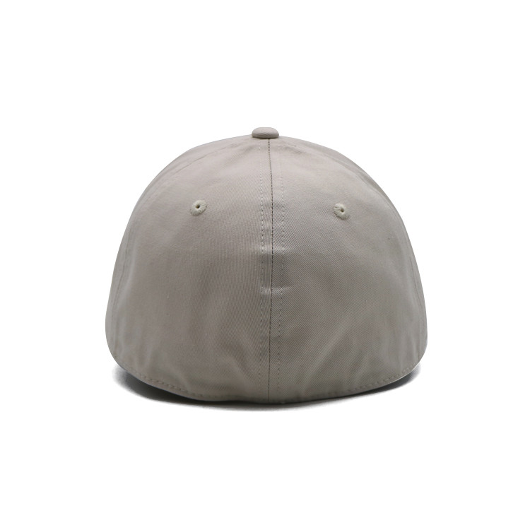Customized 6 Eyelets Cotton Baseball Cap Reinforced Seams Elastic Closed Cap