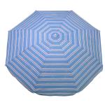 6ft Polyester Cloth Fabric Outdoor Patio Umbrella 3 Sections Steel Pole