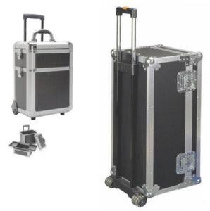Wholesale Black Color Aluminium Flight Case With Wheels , Custom Made Flight Case from china suppliers