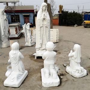 Wholesale Marble Mary And Children Statues Religious Virgin Sculpture Life Size from china suppliers