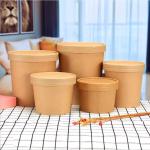 Food Grade Noodles 8 Oz Disposable Soup Bowls Paper To Go Bowls