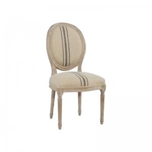 China french style upholstered dining chairs oak chair linen fabric chair accent chair on sale