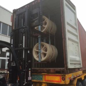 China Overhead Transmission Line Stringing Blocks With Nylon Steel Sheaves on sale