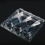 Customized disposable transparent 4 cells avocado vacuum formed clamshell
