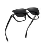 Absorbing Polarized Magnetic Sunglasses Two Lenses Square Men'S Myopia