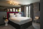 Zimbabwe hotel style apartment bedroom furniture of fabric bed with nighstand