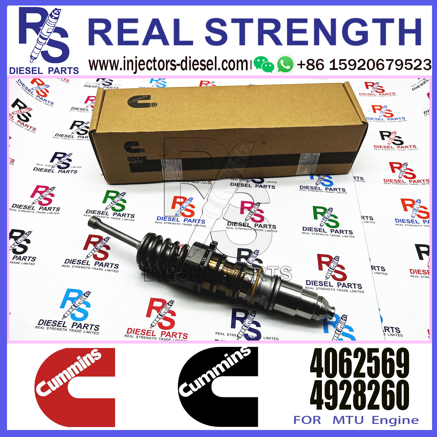 QSX15 ISX15 Diesel Engine Fuel Injector 4088660 4088665 4088327 4062569