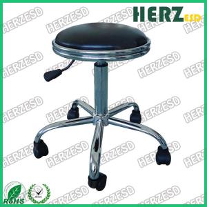 Wholesale PU Leather Round ESD Safe Chairs High Bar Stools With Footrest from china suppliers