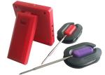 Food Grade Bluetooth Grill Thermometer , Bluetooth Cooking Thermometer Red /