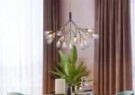 Luxury Pendant Lamp Glass Ball Chandeliers Decor Light Fixtures Magic Bean