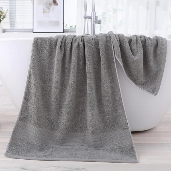 Popular Jacquard Style 100% Pure Cotton Antibacterial Bath Towel for Soft and