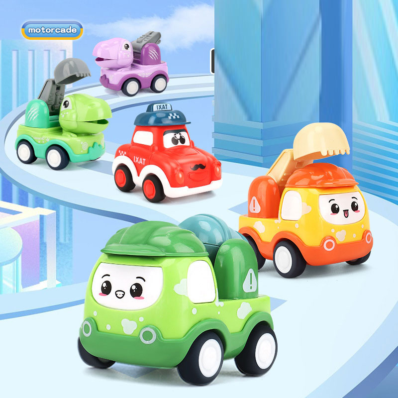 1 32 Scale Mini Q Cute Rescue Alliance Team Cartoon Inertia Power Car Dinosaur Car Toy