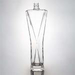 Custom Cap Square Shape Glass Bottle for Industrial Liquor Rum Vodka Whisky