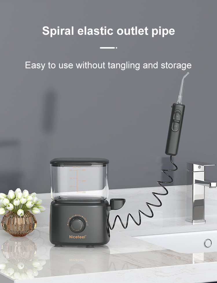 IPX4 Waterproof Water Flosser Desktop Nozzle Countertop Oral Irrigator