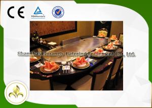 Wholesale Stainless Steel Indoor Teppanyaki Grill Ten Seats With Fume Precipitator from china suppliers