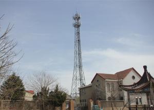 Wholesale 5 - 300KM / 60m 4-legged Hot Dip Galvanization Telecom Steel Tubular Tower for Mobile Communication from china suppliers