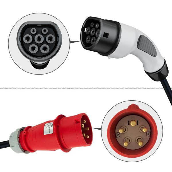 7kw Type 2 Charger White Color 6A-16A Output Current For New Energy Vehicles